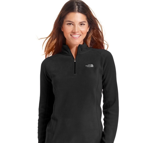 north face black half zip